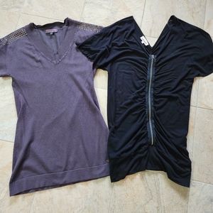 Lot of 2 ladies medium tunic top.
